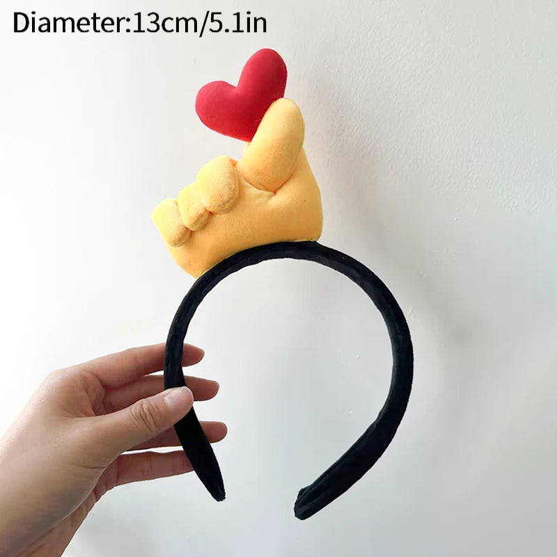 Capybara Plush Headband Hair Clips